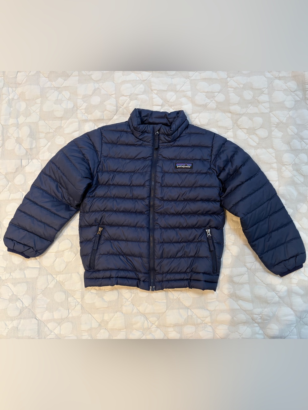 Patagonia Navy Quilted Down Puffer Jacket
